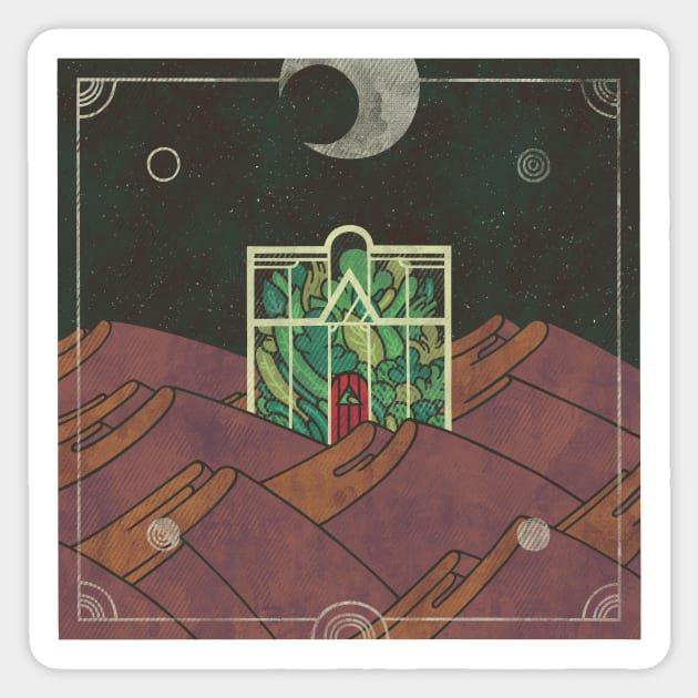 The Last Greenhouse Sticker by againstbound